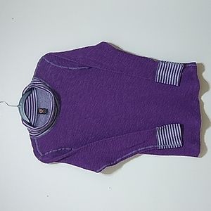 OJAI Yoga Turtleneck Plum Color Top